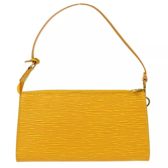 Louis Vuitton Yellow Epi Pochette Accessoires Handbag - Picture 2 of 7